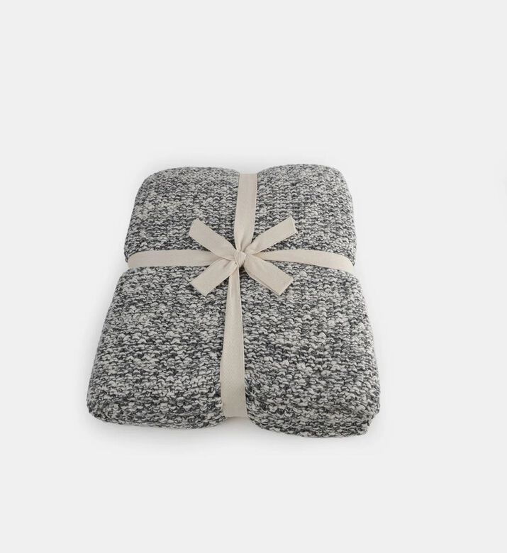 Cannon Melange Textured Knitted Cotton Throw, Packshot View