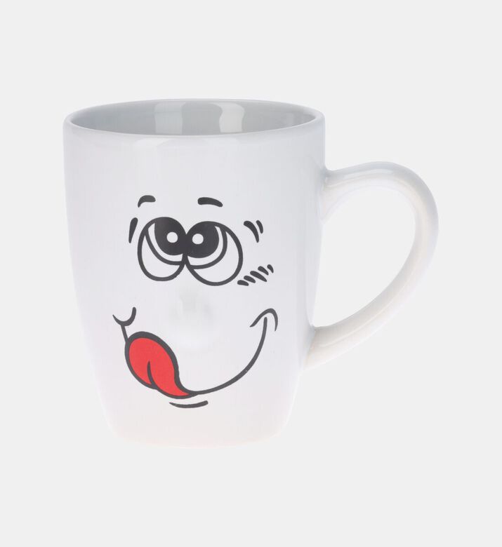 Home Deco and More Stoneware Wink Smiling Face Mug, Packshot View