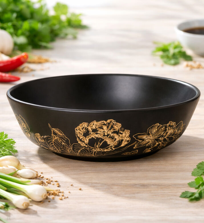Essenza Bowl Masterpiece Large, Dark-green, 23-cm, Packshot View
