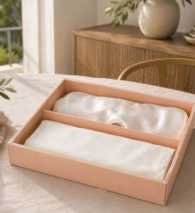 Home Deco and More Mulberry Silk Sleeping Set, Off-white, Packshot View