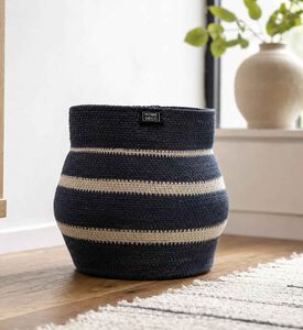 Home Deco and More Cosmo Seagrass Basket, Multicolor, 18x23x22-cm, Model View