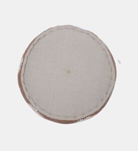 Home Deco and More Hackney Handloom Pompom Embellished Pouf 60x20 Cm, Packshot View