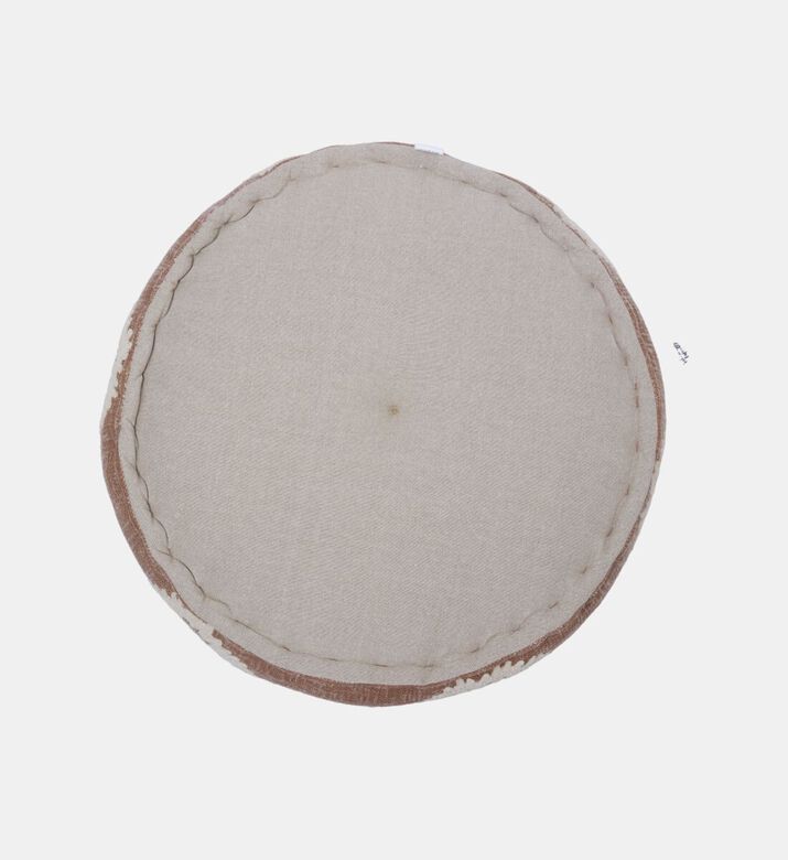 Home Deco and More Hackney Handloom Pompom Embellished Pouf 60x20 Cm, Packshot View