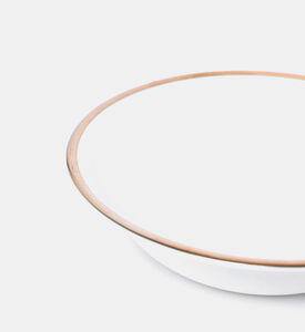 Gold-rimmed Porcelain Salad Bowl - 26 Cm