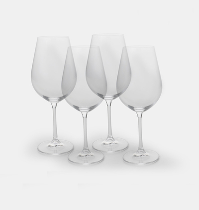 Crystalline 4-piece Wine Glass Set