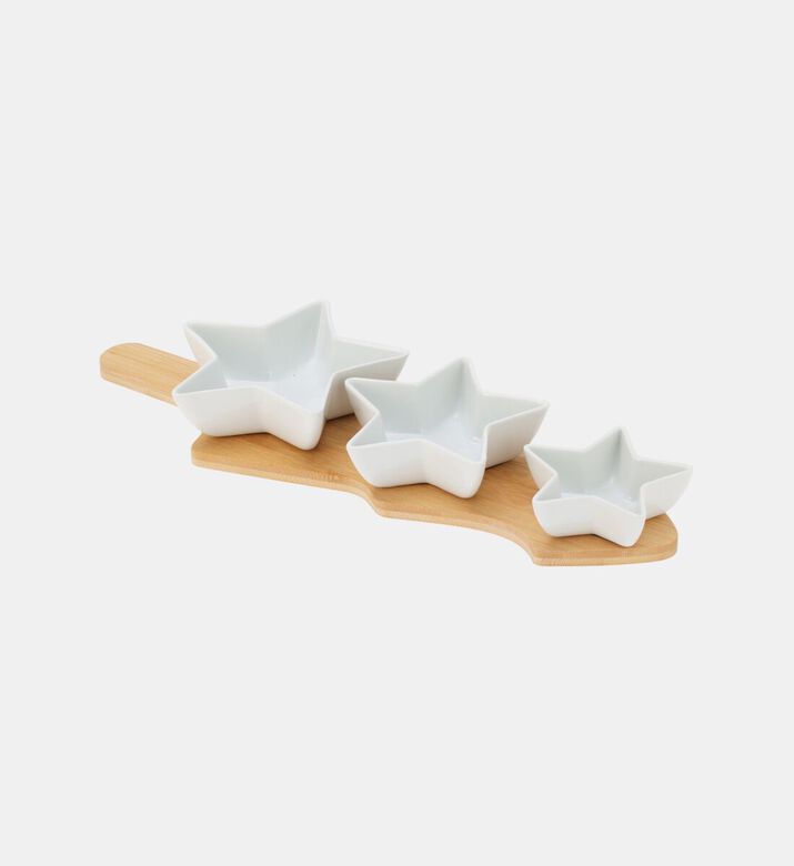 Home Deco and More Star-shaped 4-piece Serving Tray Set, Packshot View