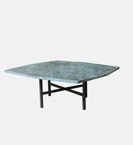 Home Deco and More Parson Marble Iron Coffee Table, Packshot View
