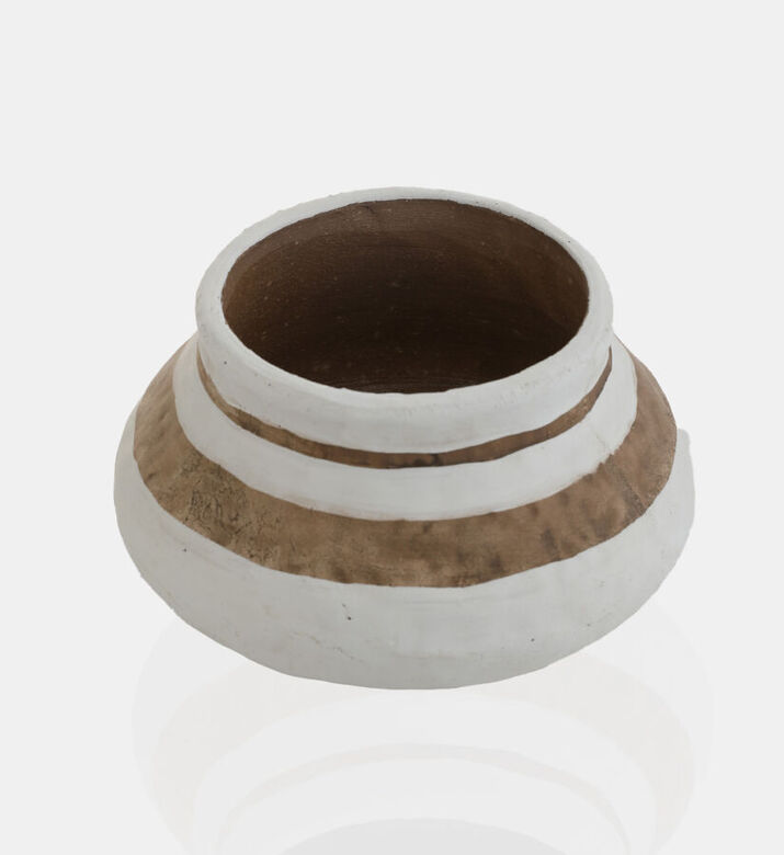Kenya Ceramic Round Low Vase