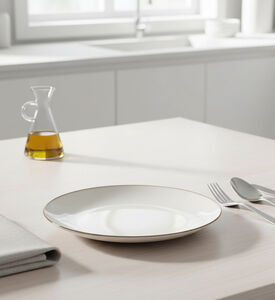 Home Deco and More Classic Ceramic Dinner Plate, Packshot View