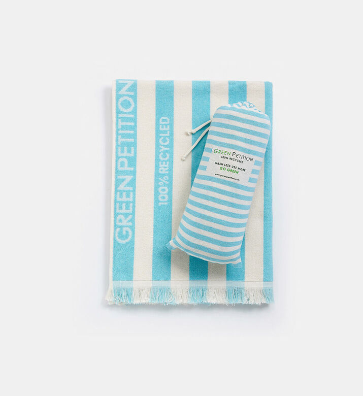 Green Petition Delmor Stripped Beach Towel, Blue, 100x180-cm, Packshot View