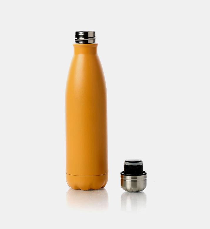 Excellent Houseware Stainless Steel Vacuum Flask Bottle, Yellow, Packshot View