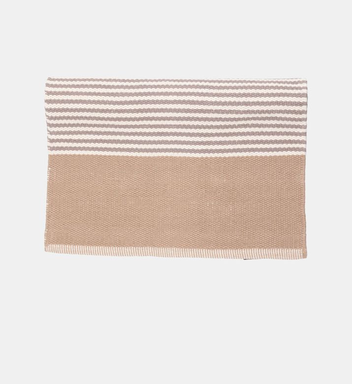 Home Deco and More Arissa Cotton Reversible Kitchen Rug, Grey, 60x90-cm, Packshot View