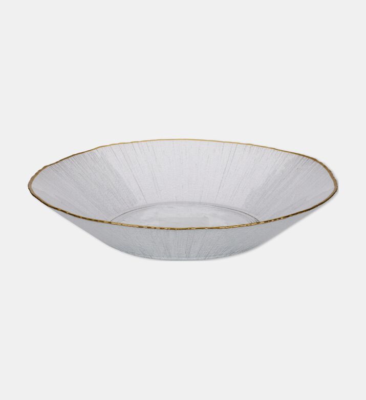 Home Deco and More Small Gold Rim Serving Plate, Packshot View
