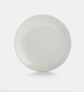 Home Deco and More Gradient Ribbed-edge Round Plate, Packshot View