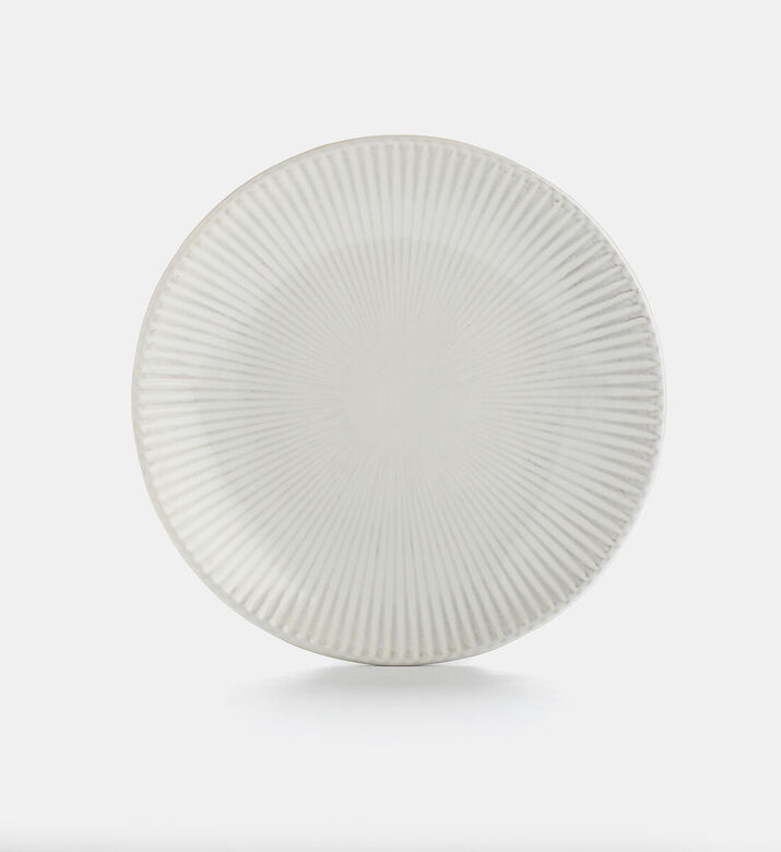 Home Deco and More Gradient Ribbed-edge Round Plate, Packshot View