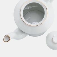 Porcelain Gold Rimmed Coffee Pot