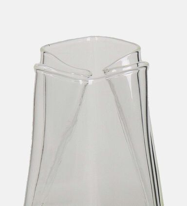 Glass Cut-out Rectangular Vase