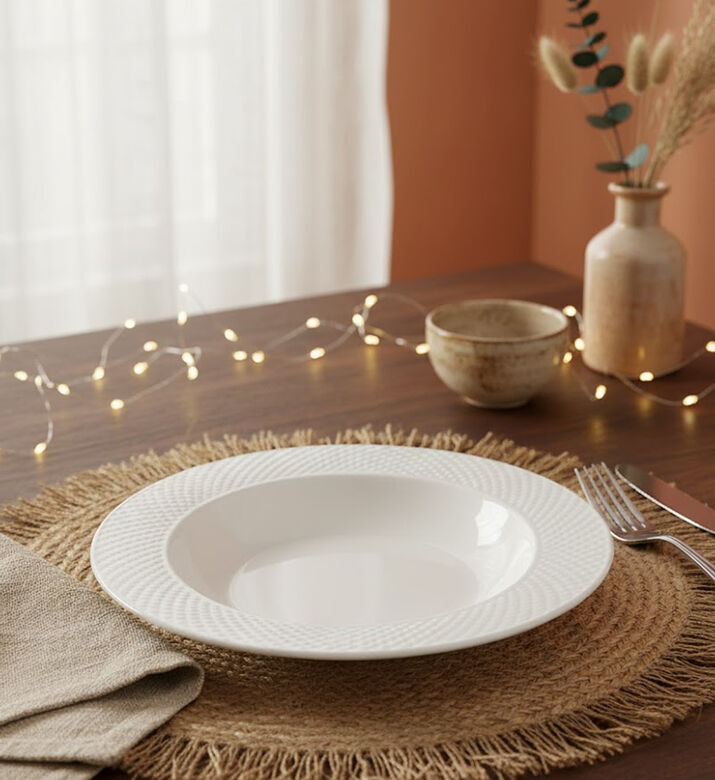 Home Deco and More Classic Porcelain Soup Plate, Packshot View