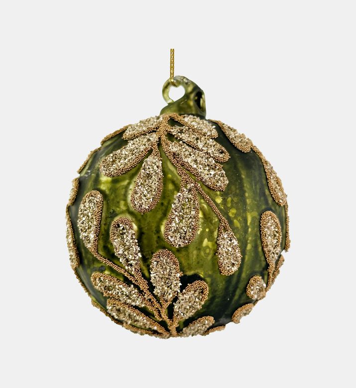 Shishi Glass Ball Mat Bead Leaf, Green, 10-cm, Packshot View