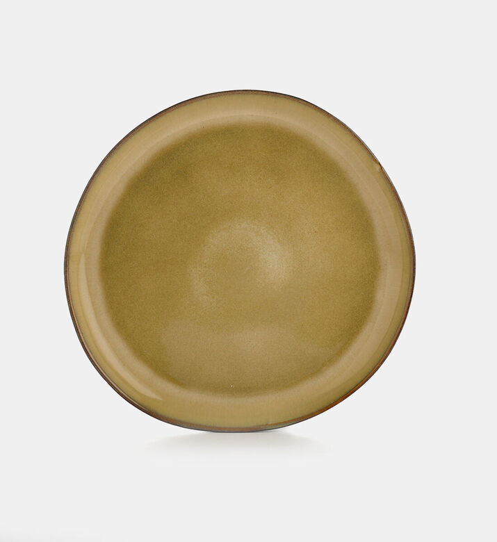 Home Deco and More Contrast Rim Dinner Plate, Packshot View