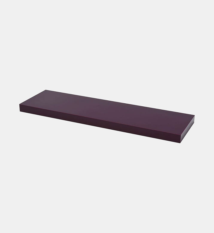Duraline Colored Wood Floating Shelf, Purple, 3.8x80x23.5-cm, Packshot View