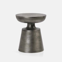 Stan Antique Nickel Side Table