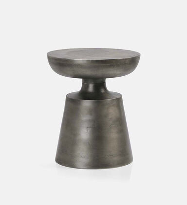 Stan Antique Nickel Side Table
