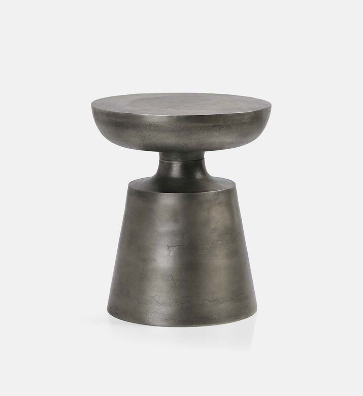 Stan Antique Nickel Side Table