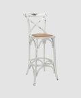 Birch Wood Cross-back Bar Stool