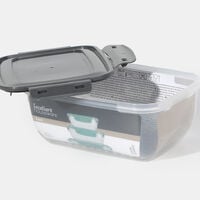 Plastic Lid 3-piece Storage Box Set