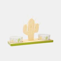 Cactus Toothpicks Bowl 2-piece Set