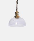 Glass Metal Round Pendant Lamp