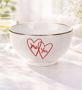 Siaki Valentine-inspired Design Round Bowl, Packshot View