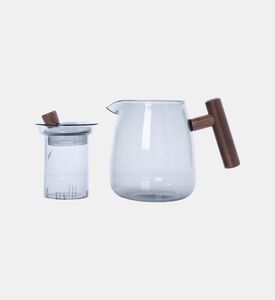 Wooden Handle Tea Pot - 17x11x13.5 Cm