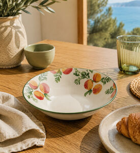 Excellent Houseware Pottery Stoneware Dinner Bowl, Strawberry, 26-cm, Packshot View