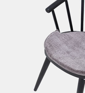 Home Deco and More Augusta Wooden Dining Chair, Black, 53x48x76-cm, Packshot View