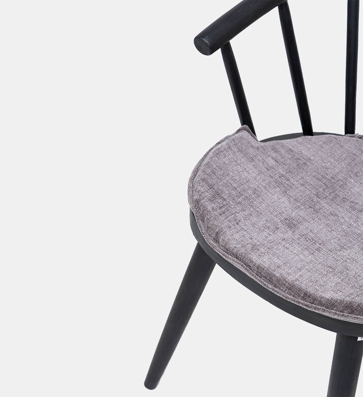 Home Deco and More Augusta Wooden Dining Chair, Black, 53x48x76-cm, Packshot View