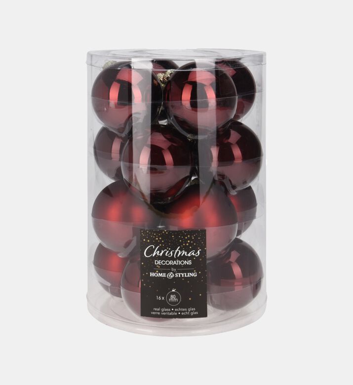 Home Deco and More Ball Xmas S16, Burgundy, Packshot View