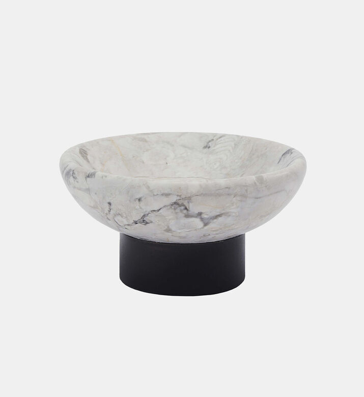 Aquanova Nero Marble Soap Dish, White, Packshot View