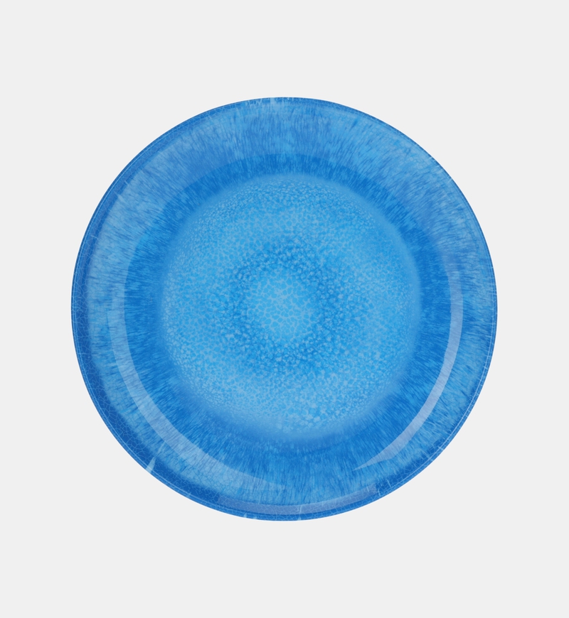 Melamine Two-tone Reactive Glaze Pattern Plate