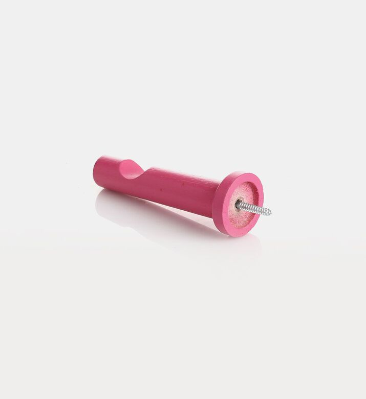 Golfino Single Open Round Wooden Bracket, Fuchsia, Packshot View