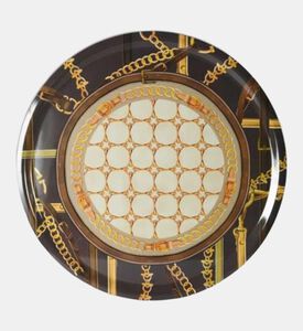 Baci Milano Round Horses Straps Serving Tray 40 Cm, Packshot View