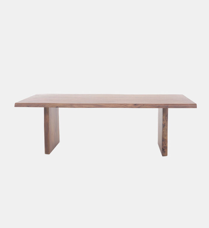 Home Deco and More Ethnic Acacia Wood Dining Table, Dark-brown, 380-cm, Packshot View