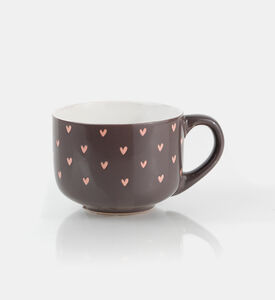 Hearts Design Handled Mug