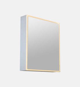 Home Deco and More Rectangular Lighted Bathroom Mirror Cabinet, Packshot View