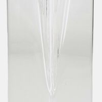 Glass Cut-out Rectangular Vase