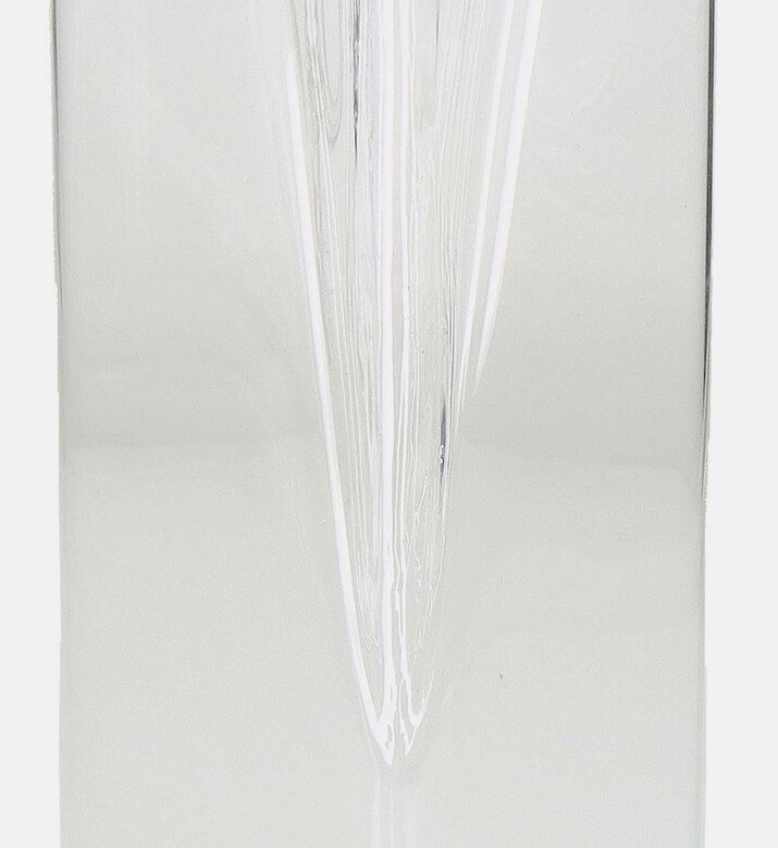 Glass Cut-out Rectangular Vase