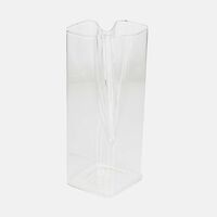 Clear Glass Rectangular Vase