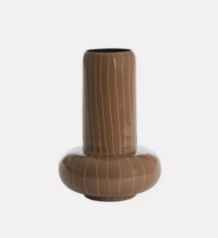 Light and Living Asano Mushroom-shape Ribbed Vase, Packshot View
