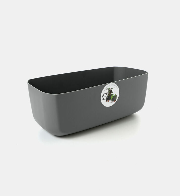 Home Deco and More Footed Flower Pot, Grey, Packshot View